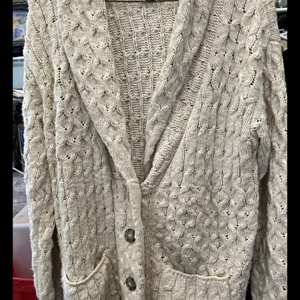 Anthropologie Pilco Grandpa Cable
Knit Sweater Xs